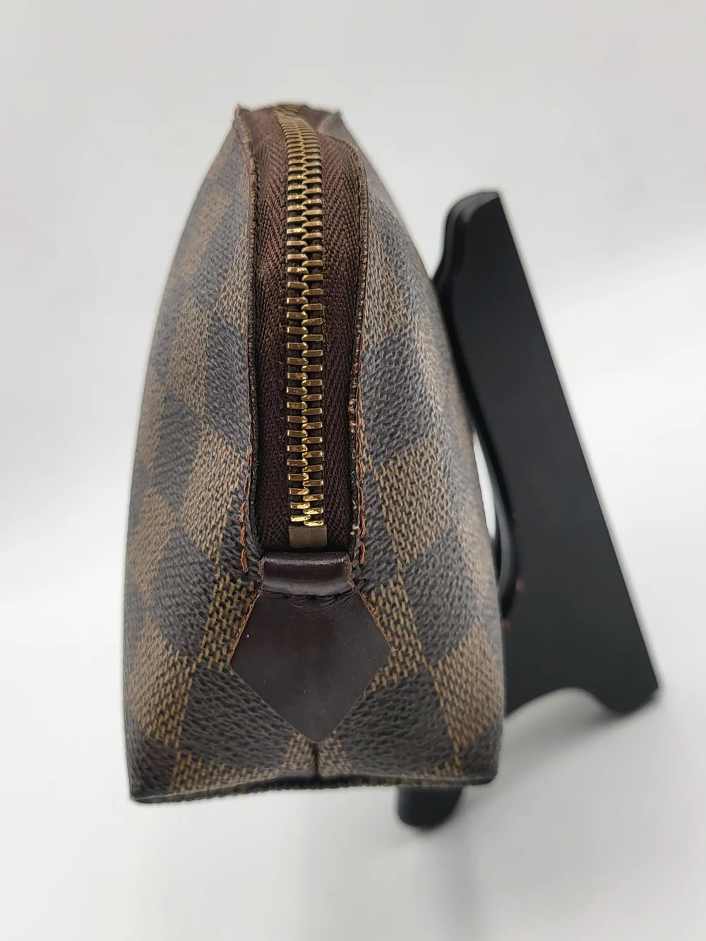 Louis Vuitton Damier Ebene Canvas Cosmetic Small Pouch..Authentic...